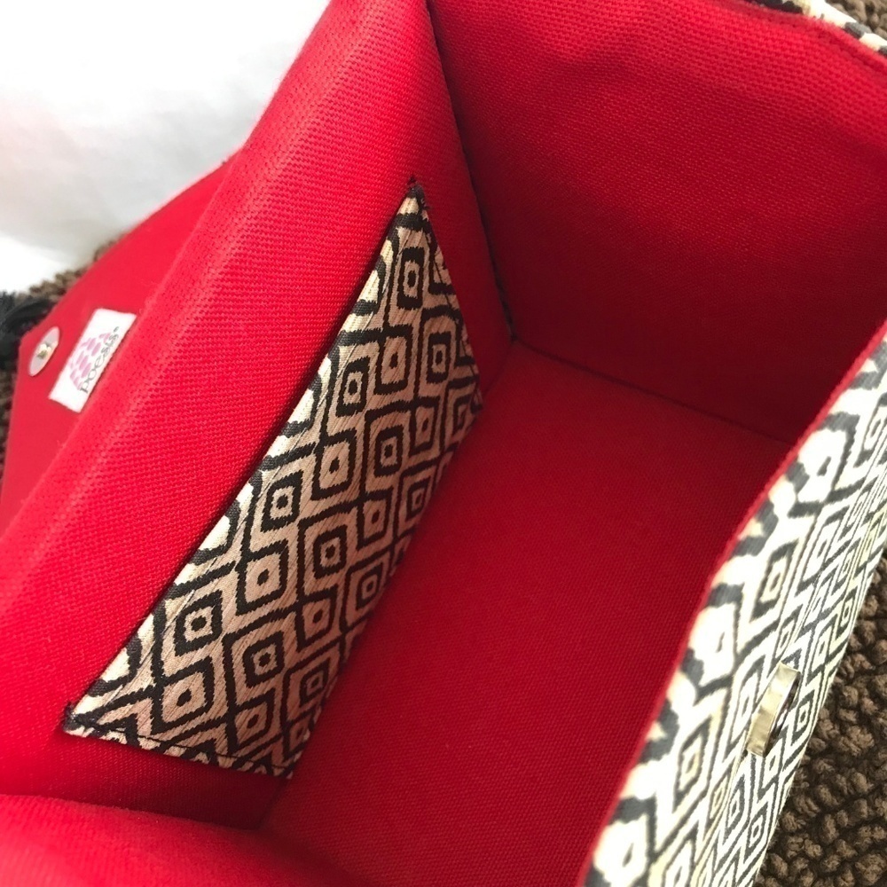 Poesis Diamond Pattern Square Purse/Bag - Picture 5 of 6